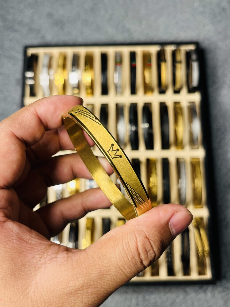Crown Golden Lock Bracelet