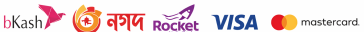 Payment options (Bkash, Nagad, Rocket, visa , Mastercard)
